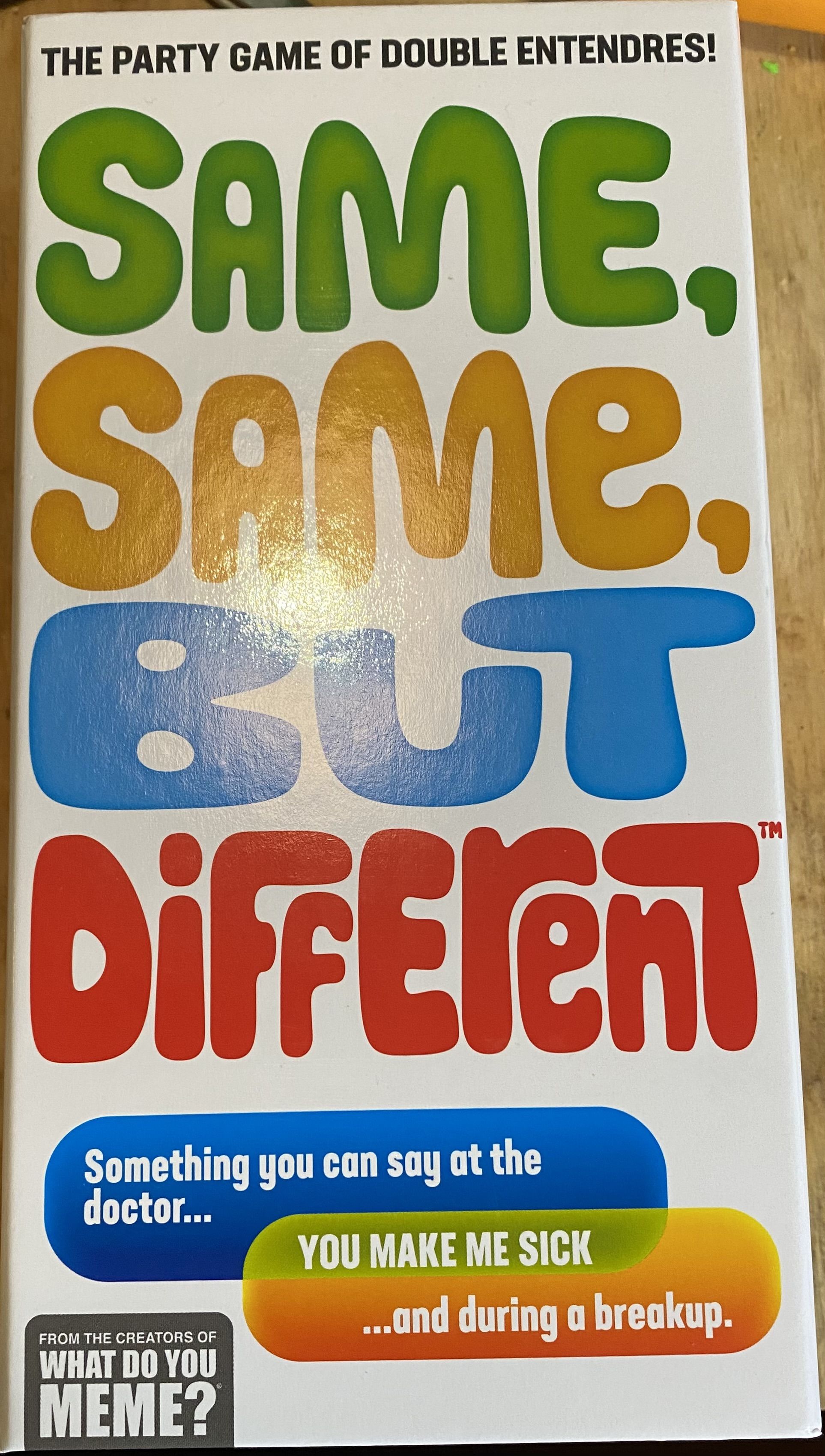 Same, Same, But Different box