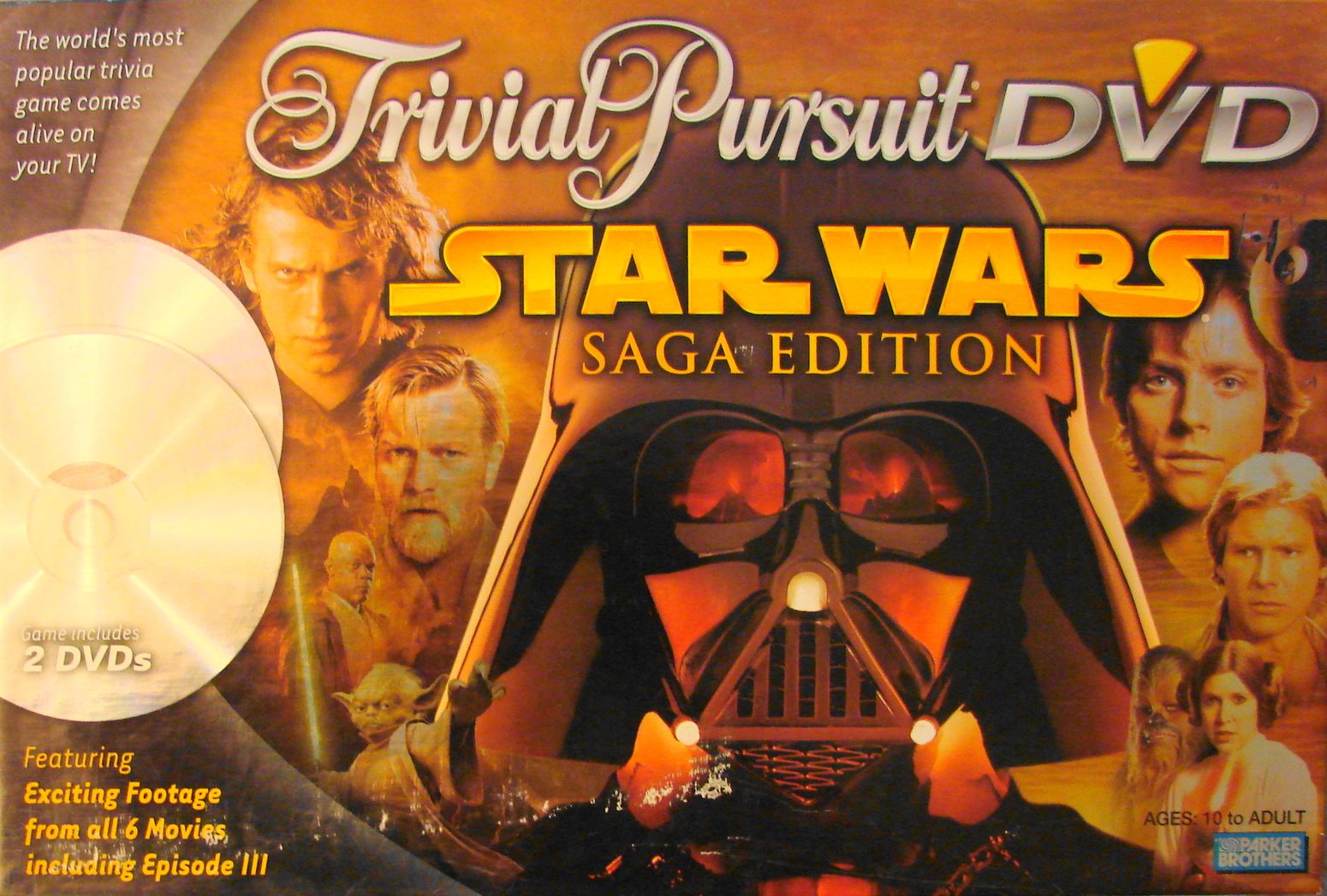 Trivial Pursuit: DVD – Star Wars Saga Edition box